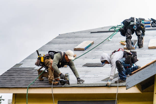 Professional Gutter Installation technician working in Pekin, IL